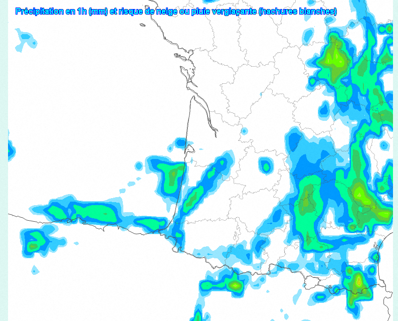 Les précipitations orageuses seront les plus importantes en Haute-Garonne, le mardi 19 août 2025.