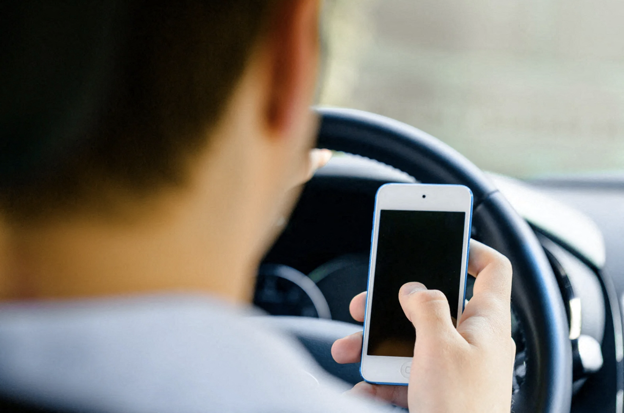 arrêté en pleine conversation téléphonique, il roulait sans permis depuis deux ans
