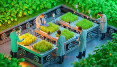 Illustration de l'utilisation des biofilms pour convertir des gaz carbonés en biométhane pur.