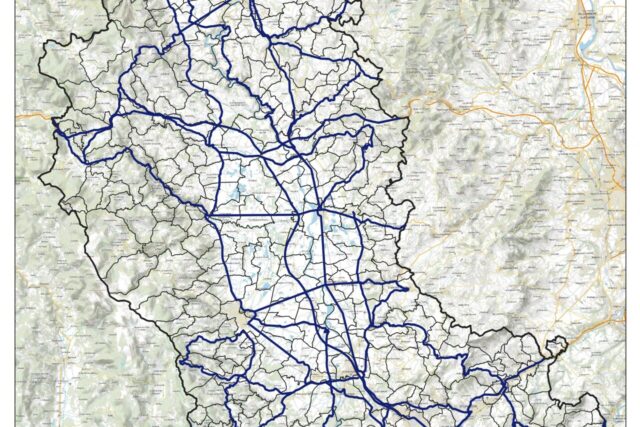 Voici les axes où les voitures privées vont flasher.  (© Carte préfecture de la Loire)
