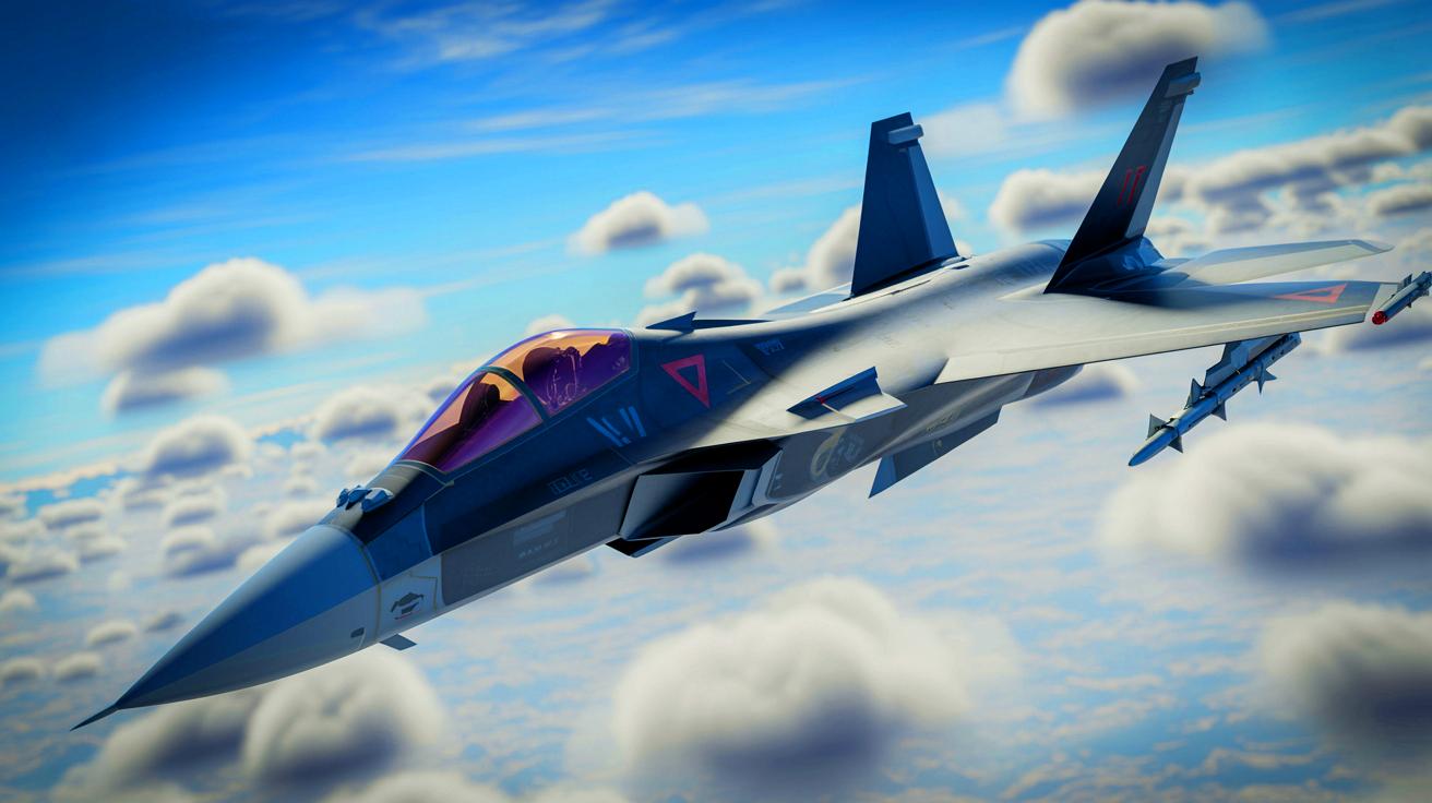 Illustration de l'avion de chasse Tempest, symbole de l'innovation aéronautique britannique.