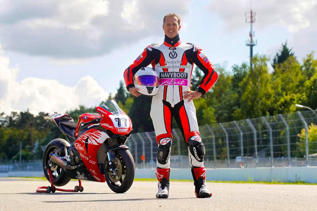 Michael Schumacher avait participé au championnat allemand de moto en 2008.