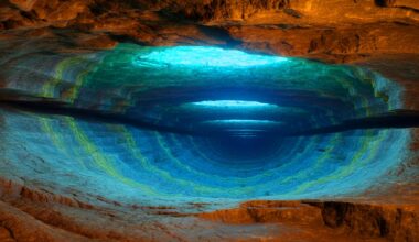 Illustration de la découverte d'un immense réservoir d'eau caché sous la surface terrestre.