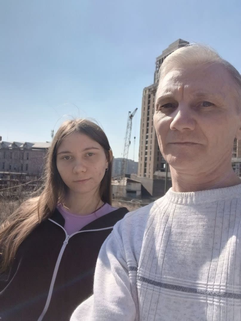 Macha et Alexeï à Erevan, le 18 août 2025.