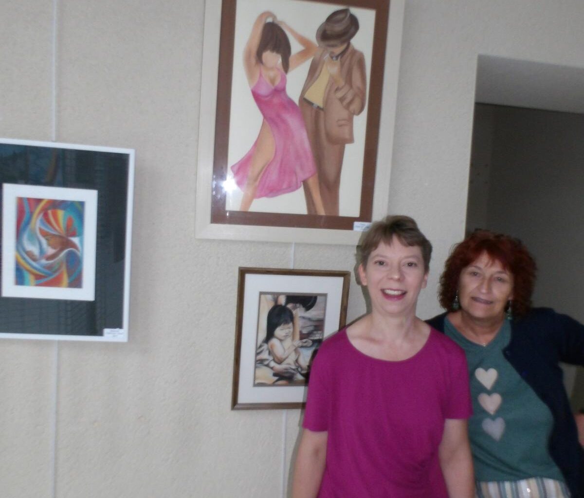 Chasseneuil-sur-Bonnieure : une mère et sa fille exposent leurs tableaux à la Maison des associations