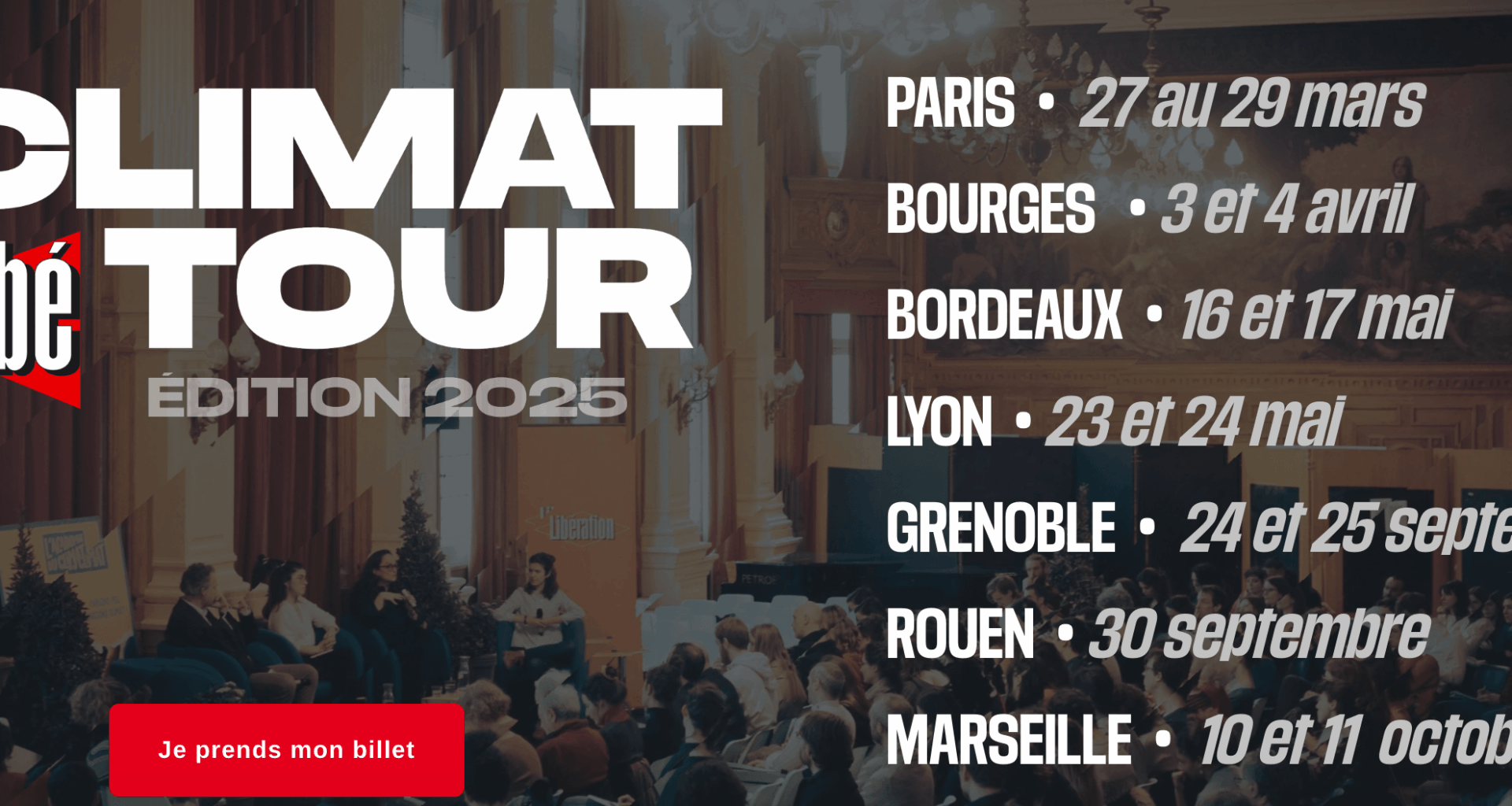 LE "CLIMAT LIBÉ TOUR" À GRENOBLE, UNE TRIBUNE POLITIQUE AU SERVICE D'UN CAMP