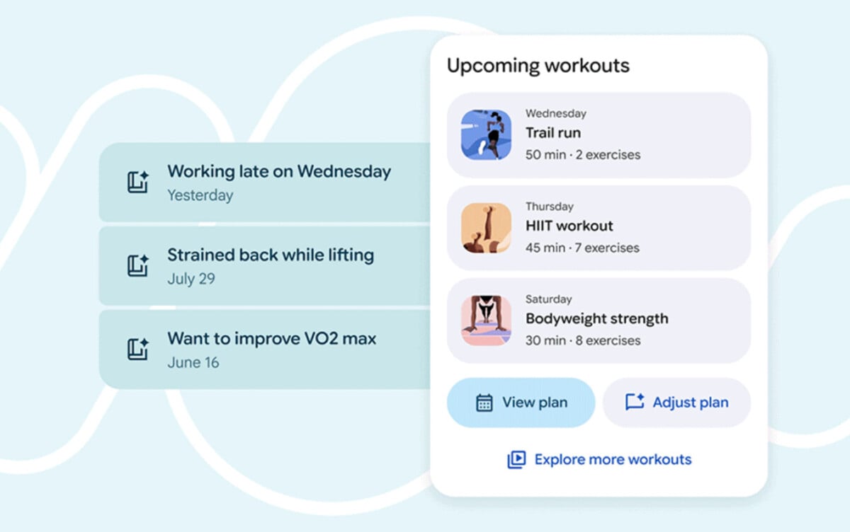 Le nouveau coach de l'application Fitbit