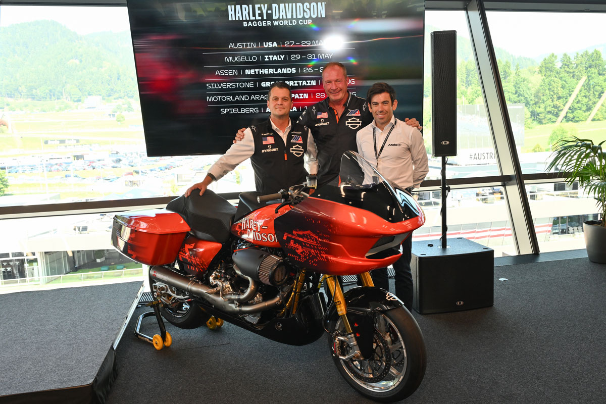 Le MotoGP dévoile la Harley-Davidson Bagger World Cup - Le Repaire des Motards