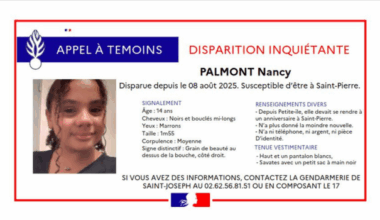 Disparition inquiétante : Palmont Nancy, âgée de 14 ans, n’a plus donné de nouvelles depuis le 8 août