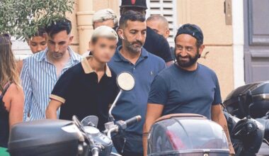 Cyril Hanouna et ses enfants en virée à Saint-Tropez avec le chroniqueur Jordan De Luxe