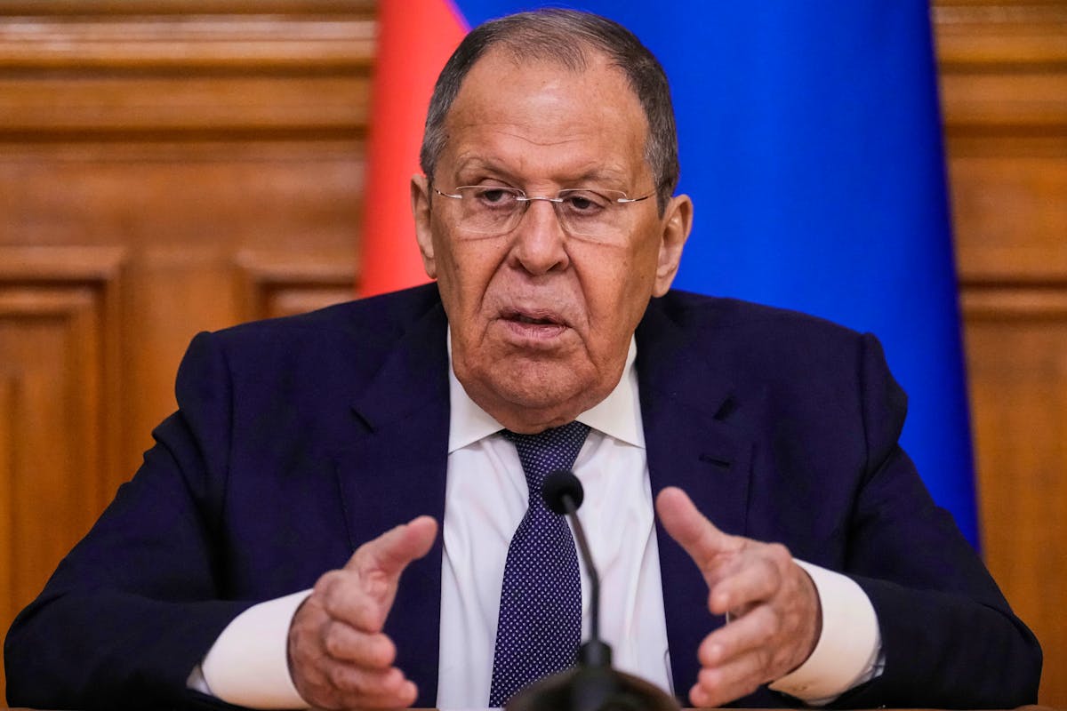Le ministre des Affaires étrangères russe Sergeï Lavrov.