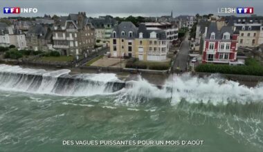 "Exceptionnel" : la houle océanique offre un impressionnant spectacle sur la côte bretonne
