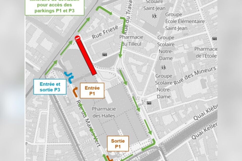 La rue des Halles sera fermée à la circulation du 22 au 29 août.