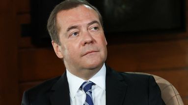 L'ancien président de la fédération de Russie (2008-2012), Dmitri Medvedev, le 27 janvier 2022.
