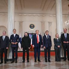 Donald Trump et les Européens à la Maison Blanche 