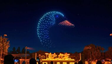 Le spectacle illuminera le ciel bordelais avec près de 500 drones - DroneArt Show