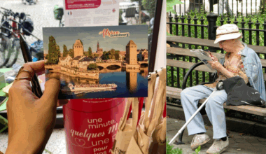 à Strasbourg, on peut écrire des cartes postales à des personnes âgées isolées