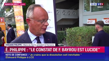 Edouard Philippe : "Le constat de François Bayrou est lucide"