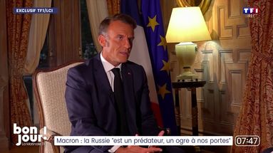 Emmanuel Macron, interview exclusive TF1/LCI : extrait de "Bonjour !"