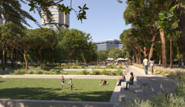 l’esplanade Charles de Gaulle du quartier Mériadeck se métamorphose