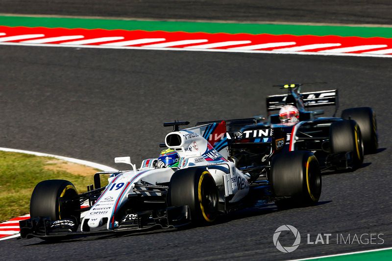 Felipe Massa et Kevin Magnussen lors du GP du Japon 2017.