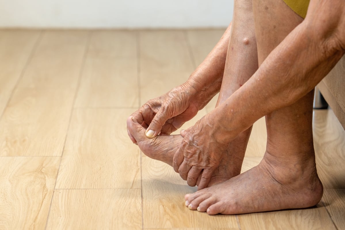 ce symptôme sur le pied est le signe d'un coeur faible