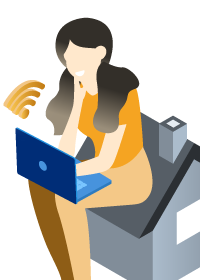 femme ordinateur