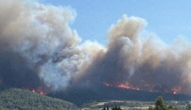 un incendie très virulent est en cours, 4500 hectares déjà dévastés
