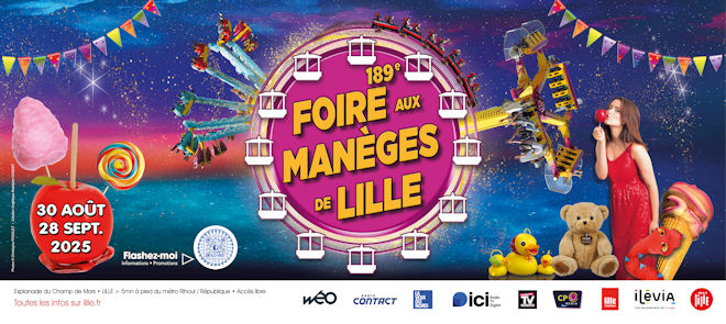 La Foire aux Manèges de Lille aura lieu du 30 août au 28 septembre 2025