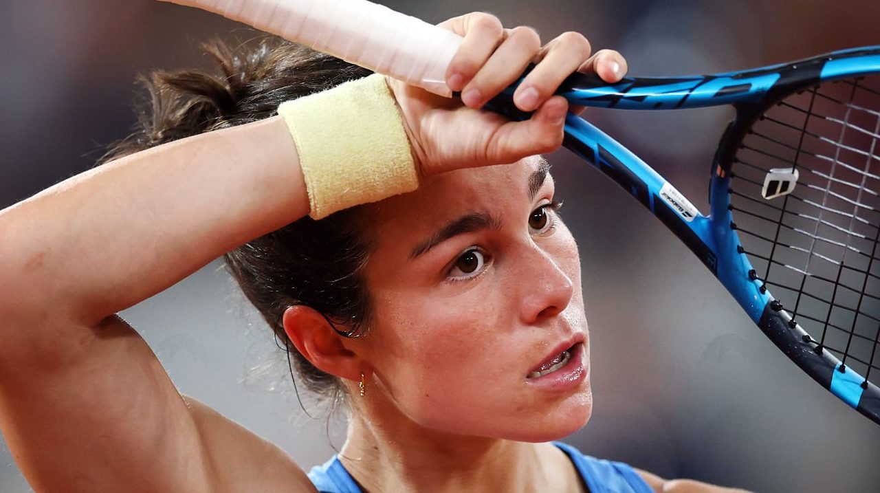 Loïs Boisson s'est inclinée au premier tour du tournoi de Cleveland. (Getty Images)