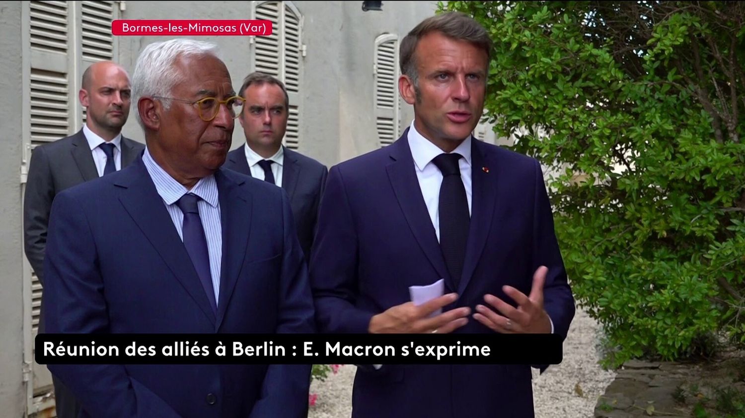 "La volonté américaine est d'obtenir un cessez-le-feu", assure Emmanuel Macron