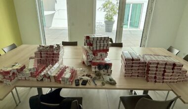 une cave cache près de 1 200 paquets de cigarettes et du cannabis