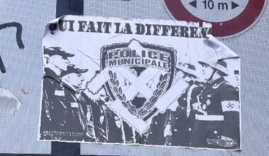 une affiche comparant la police municipale à des nazis suscite l'indignation