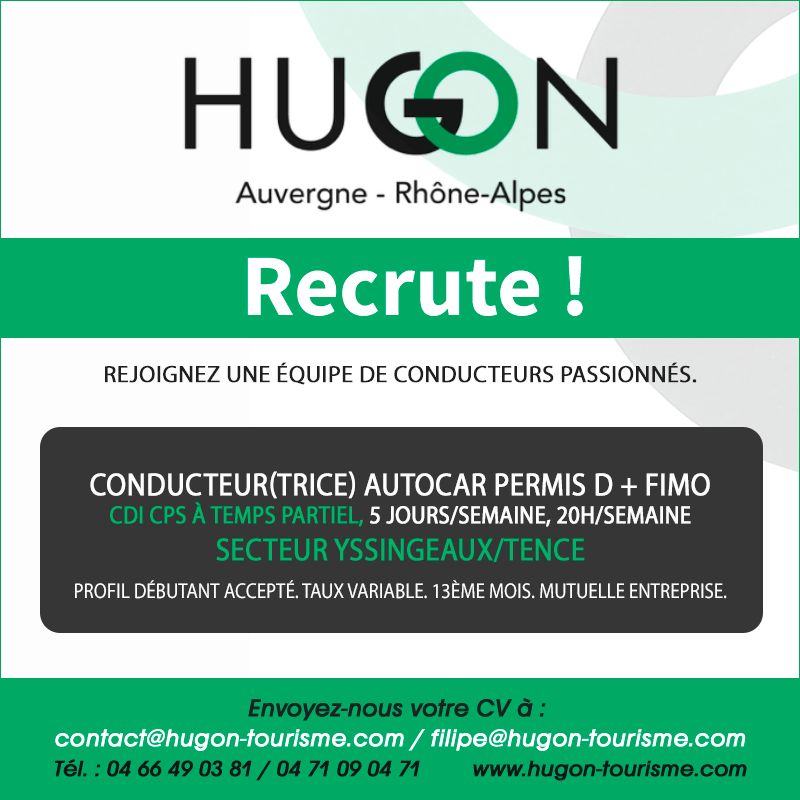 Hugon Tourisme août 2025