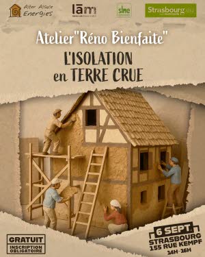 Illustration Atelier Réno Bienfaite : L’isolation en terre crue