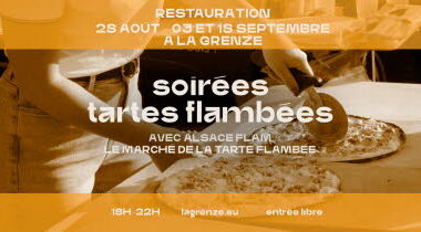 Illustration Soirées tartes flambées cuites au feu de bois à La Grenze