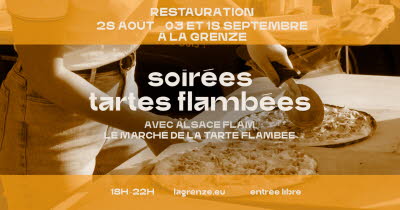 Illustration Soirées tartes flambées cuites au feu de bois à La Grenze