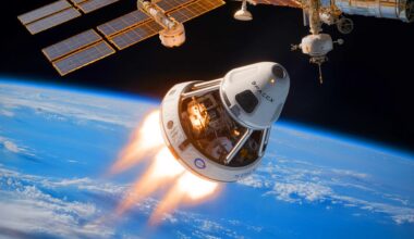 Illustration de la collaboration entre SpaceX et la NASA pour l'avancement de l'exploration spatiale.