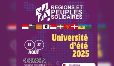 NANTES : Université d'été 2025 de Régions et Peuples Solidaires, le programme