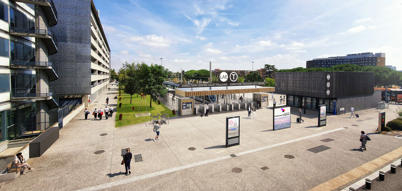 Aérogare de Toulouse-Blagnac. Voici à quoi ressemblera le terminus de la future ligne Aéroport express