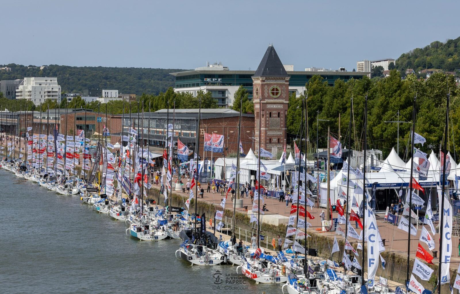 La Solitaire du Figaro Paprec 2025 : Rouen ouvre le bal avec son village