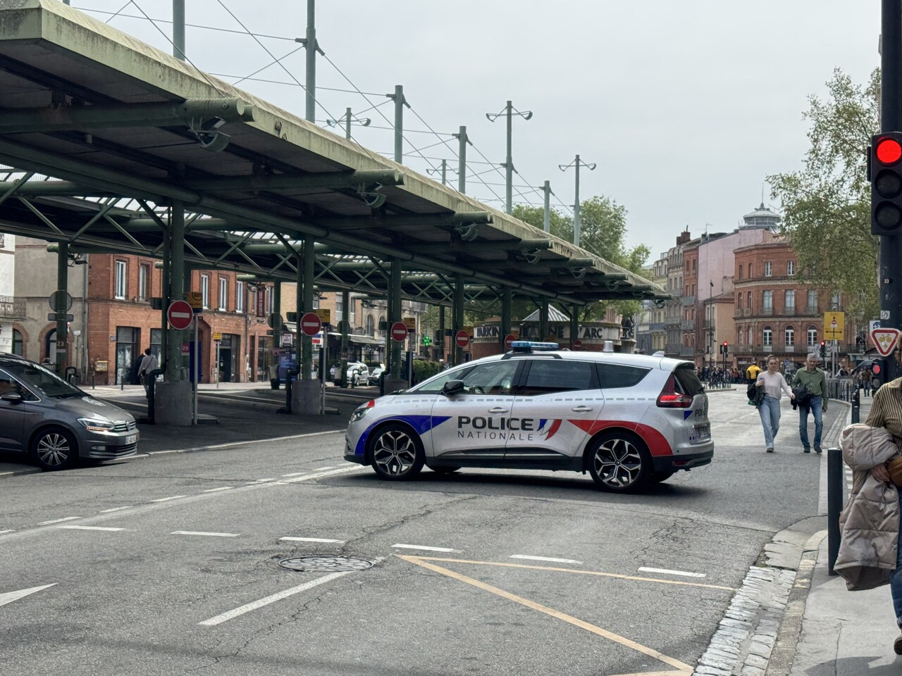 la police se déploie dans le centre-ville