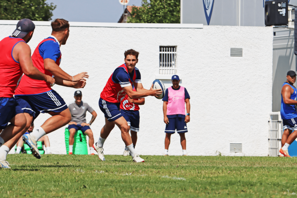 Valentin Delpy anime déjà la ligne d'attaque de Colomiers durant cette pré-saison.
