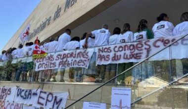 En grève, les soignants des Baumettes haussent le ton pour leurs congés