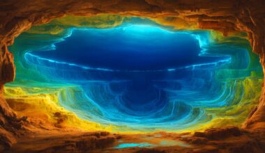 Illustration de la découverte d'un vaste réservoir d'eau caché dans le manteau terrestre.
