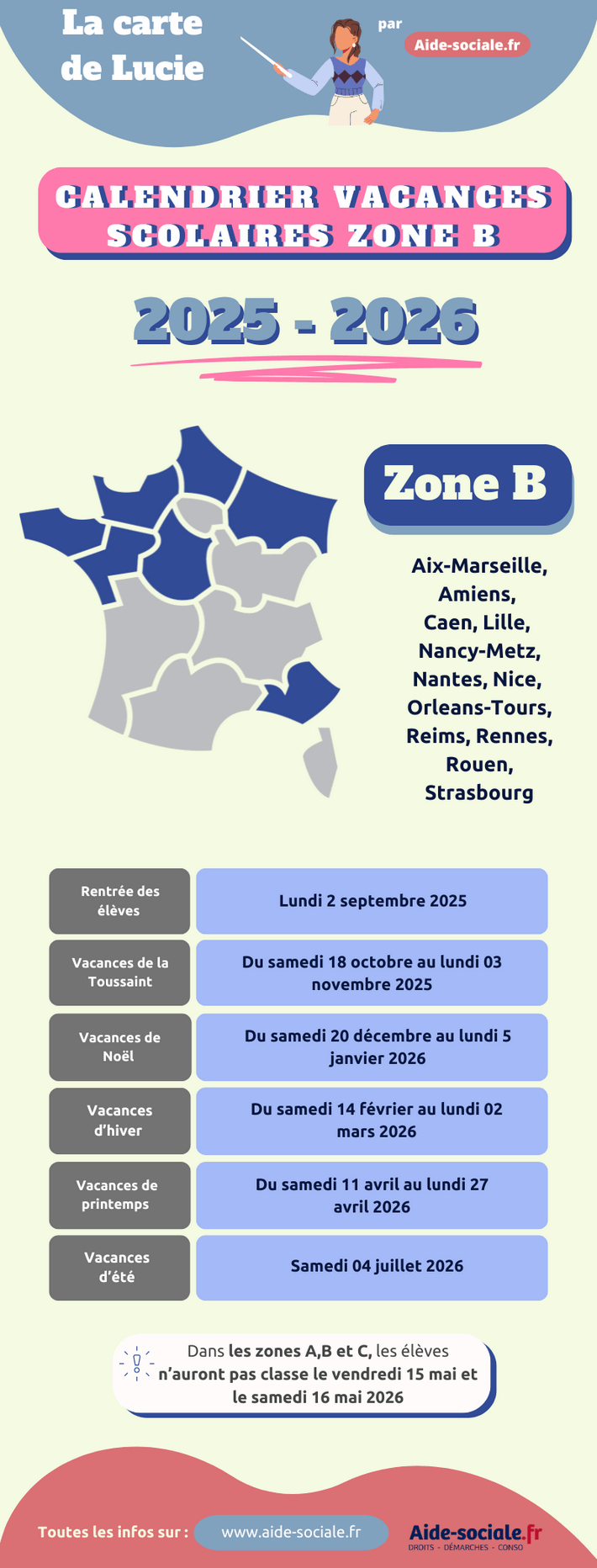 vacances scolaires 2025 rennes