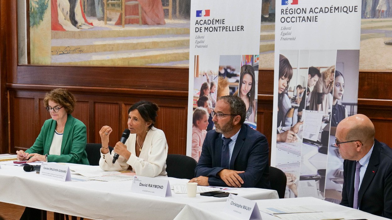 © Aletheia Press / Anna Schütz - Carole Drucker-Godard, rectrice de l’académie de Montpellier, a présenté jeudi 28 août les priorités de la rentrée scolaire 2025-2026.