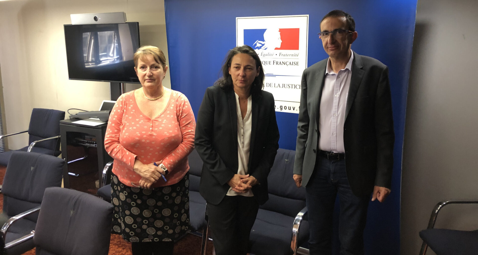 © Denis Trossero - Jean-Marc Arnaud ( ici à droite), aux côtés de l'ancienne procureure de Marseille Dominique Laurens (à gauche) et de l'ex-présidente du tribunal Isabelle Gorce (au centre).
