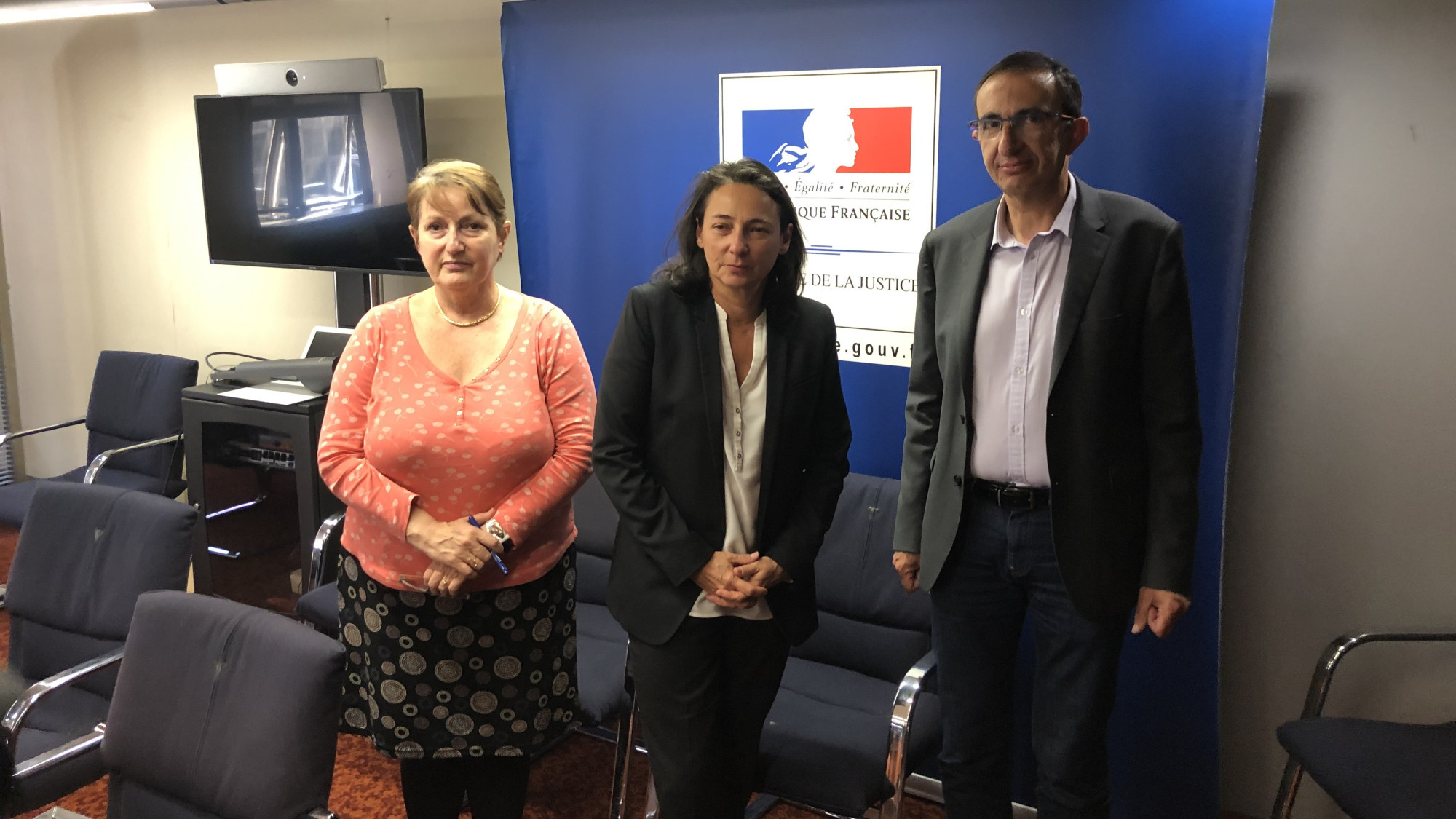 © Denis Trossero - Jean-Marc Arnaud ( ici à droite), aux côtés de l'ancienne procureure de Marseille Dominique Laurens (à gauche) et de l'ex-présidente du tribunal Isabelle Gorce (au centre).
