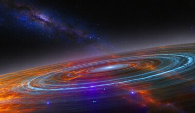 Illustration de la mystérieuse structure spirale du nuage d'Oort aux confins du Système solaire.
